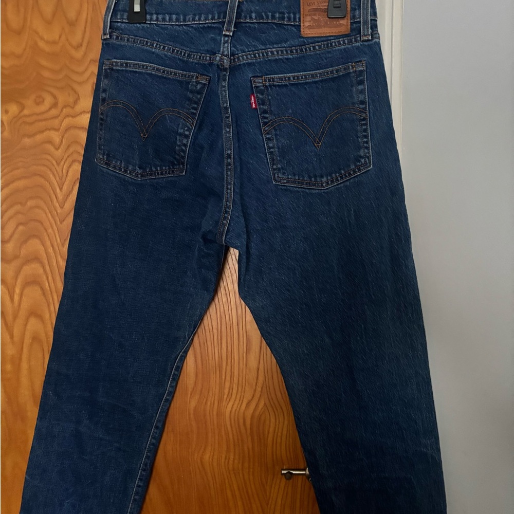 Levi’s Women'sWedge Straight Leg Blue Jeans - Picture 4 of 10